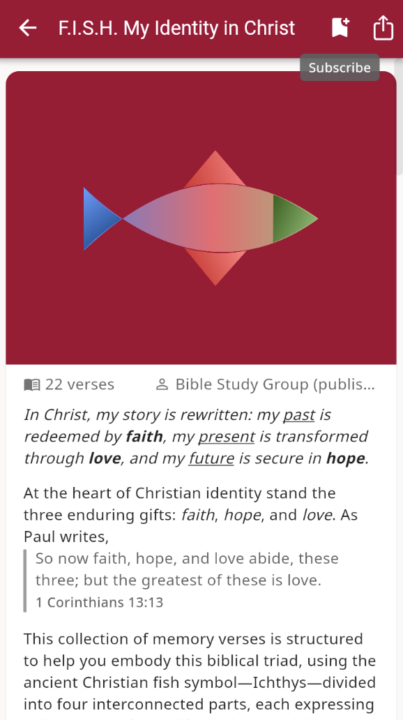 Subscribe button on collection page